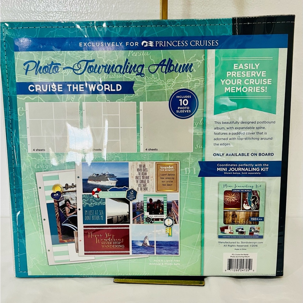 Princess Cruises 'Cruise the World' Photo scrapbook Album - Picture 2 of 4